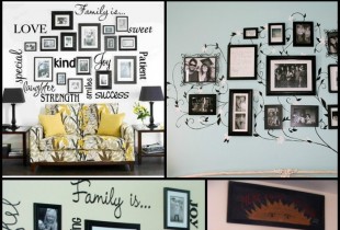 Photo Gallery Walls - inspiration and tips for your own photo gallery wall! { lilluna.com }