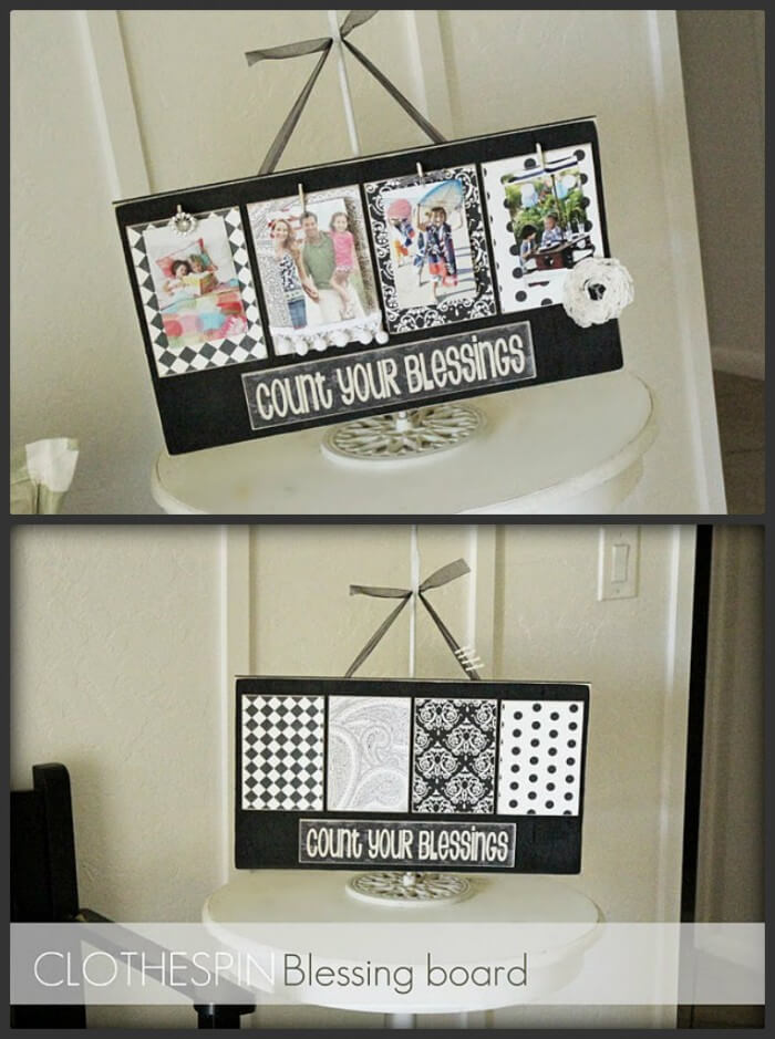 Super CUTE and Super AFFORDABLE Count Your Blessings Board. Tutorial on { lilluna.com }