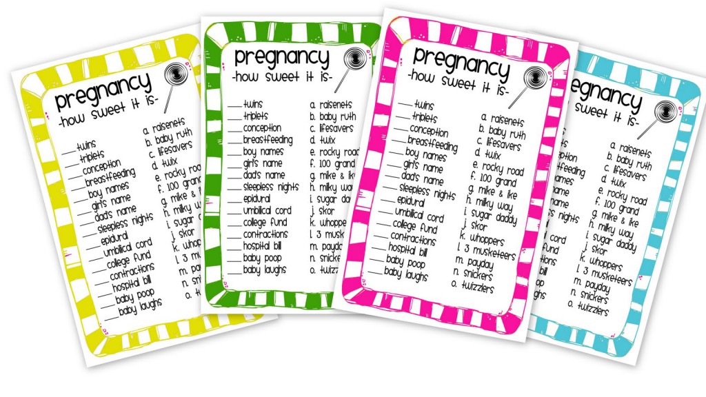 Free Printable Baby Shower Games For Kids