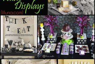 10 Halloween Table Displays! Soo fun for Halloween party decor! { lilluna.com }
