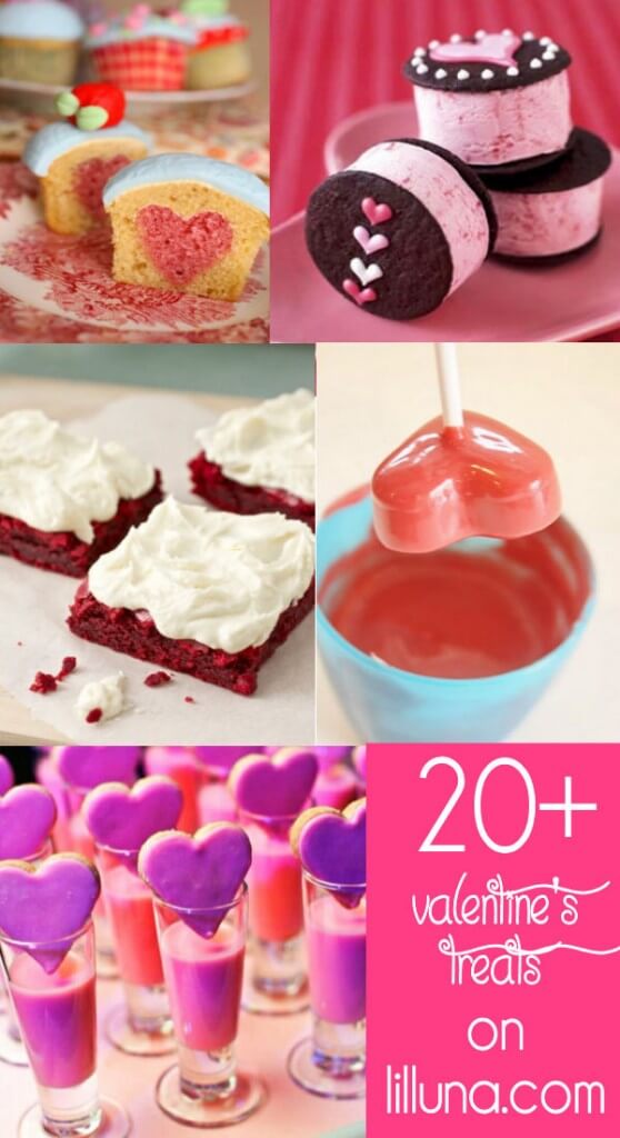 A collection of 20+ Valentine's Treats that are perfect to make for your loved ones. Great roundup on { lilluna.com } #valentines