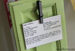 Recipe Holder Tutorial