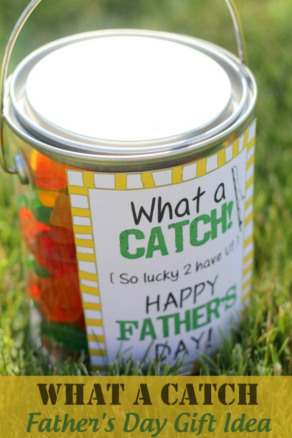What A Catch Father's Day Gift Idea with free print on { lilluna.com }