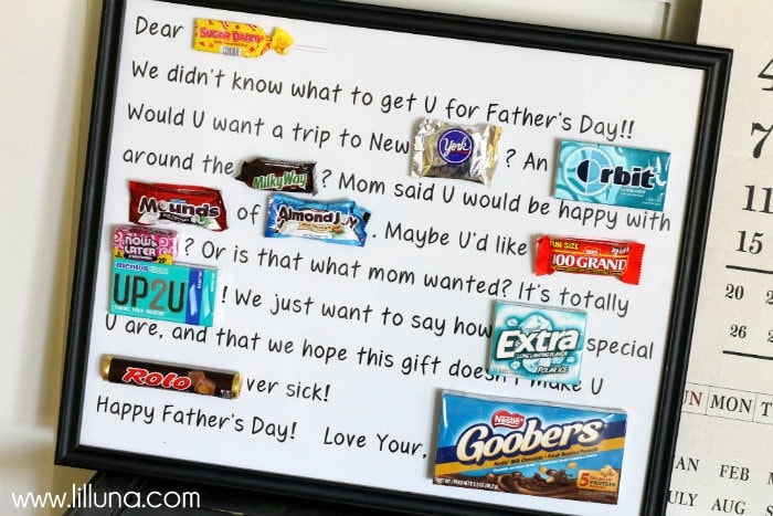 Easy Homemade Father's Day Gift Ideas (she: Mariah)