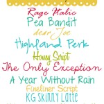 Free Handwriting Fonts on { lilluna.com }
