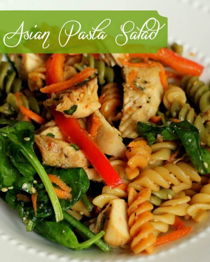 Asian Pasta Salad. This is such a great salad! Must-keep recipe { lilluna.com }