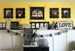 Halloween Mantel - so festive!
