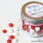 Christmas M&M Gift Jar - so cute and simple!!