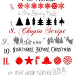 Favorite Free Christmas Fonts and Graphics { lilluca.com }