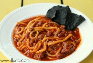 Spaghetti Chili - so good!! #chili
