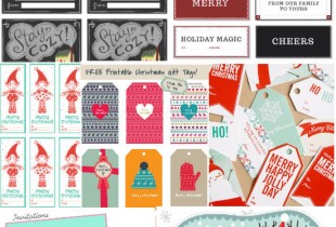 25 Free Christmas Tags on { lilluna