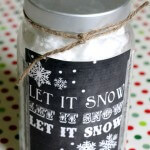 Let it Snow Chalkboard Print. Cute idea at { lilluna.com }