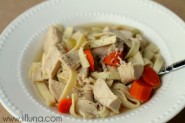 Chicken Noodle Soup recipe on { lilluna.com } #chickennoodle