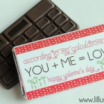 Chocolate Calculator Valentine. Such a cute idea. Free print on { lilluna.com } #valentines