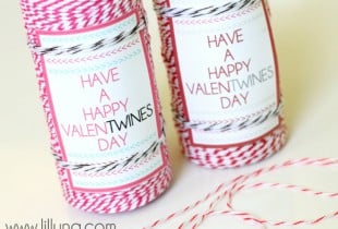 Cute and easy Valentines gift idea! Free print on { lilluna.com }