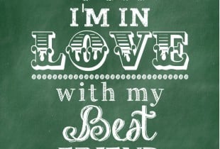 Lucky I'm in Love with my Best Friend Print on { lilluna