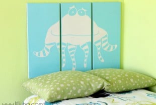 Monster Headboard on { lilluna.com }