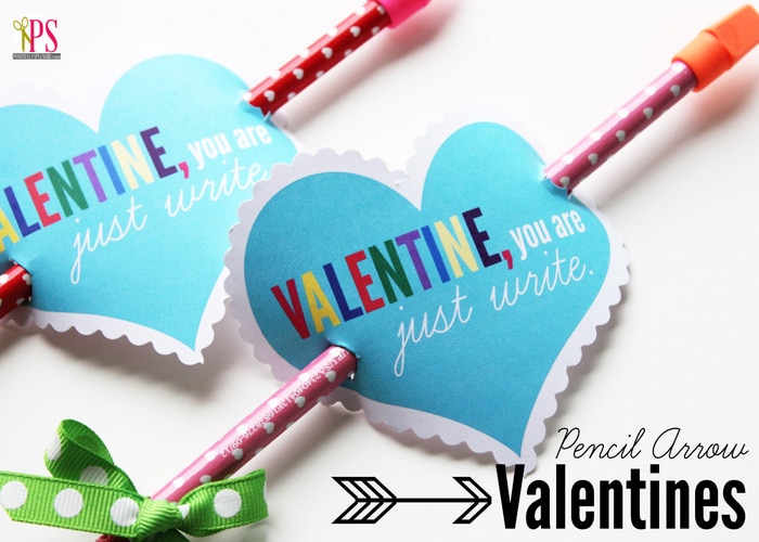 Pencil Arrow Valentines