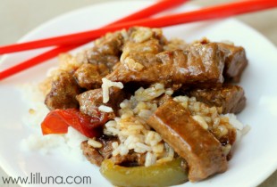Pepper Steak Recipe. This is so good! Recipe on { lilluna.com }