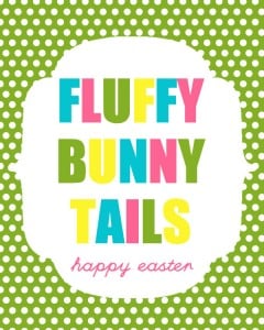 Easter - Fluffy Bunny Tails - 1