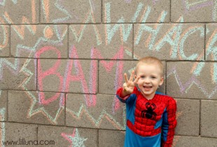 Easy Superhero Backdrop