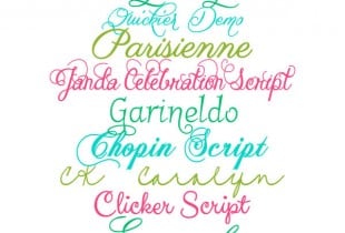 Favorite Free Script Fonts - Part 2 { lilluna