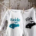 Cuddle Bug and Stink Bug Onesies