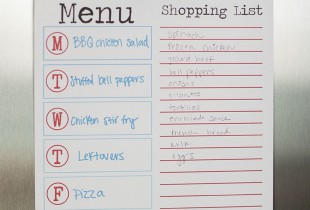 Free Printable Menu