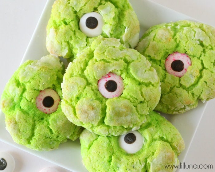 Ooey Gooey Monster Eye Cookies