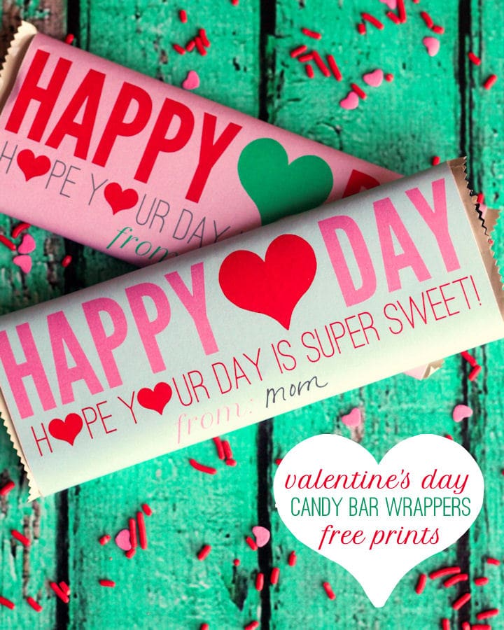 Free Printable Valentine Candy Bar Wrappers Templates