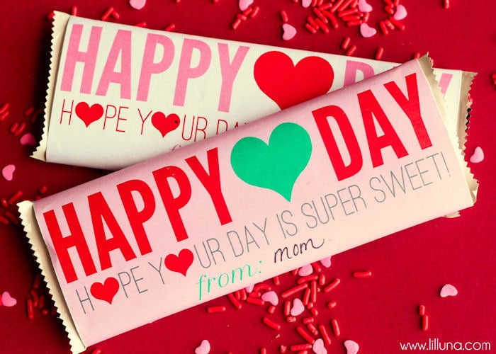 Free Printable Candy Bar Wrappers Valentines