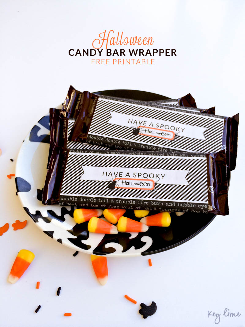 Free Printable Candy Bar Wrappers Halloween Movie