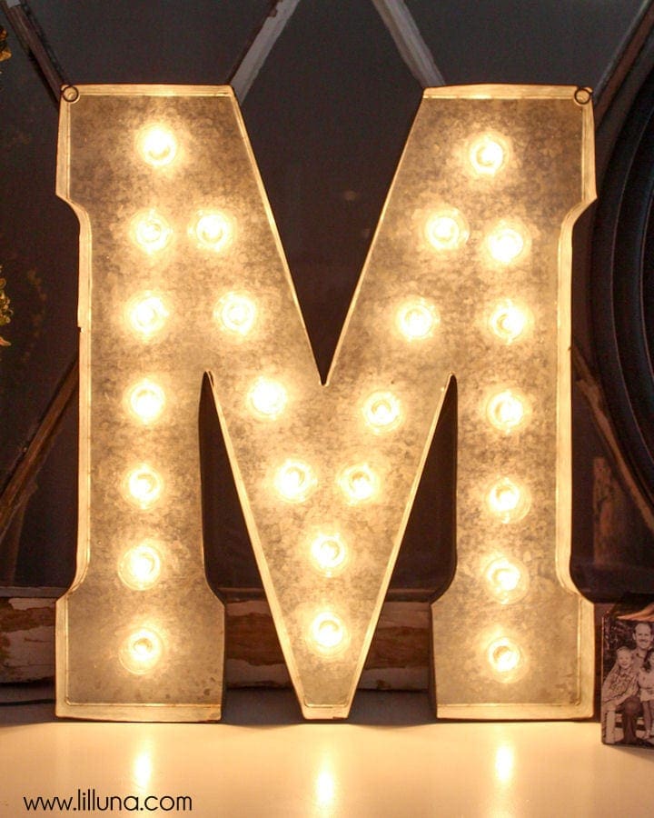 DIY Marquee Letter