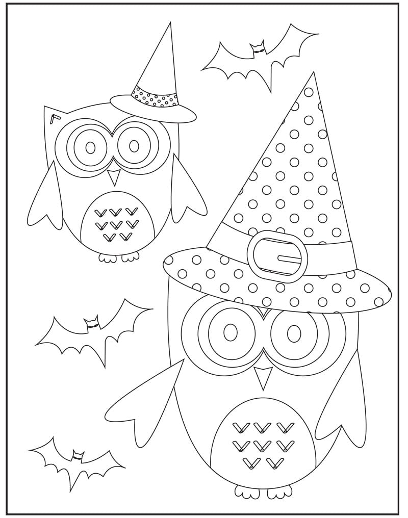 FREE Halloween Coloring Pages
