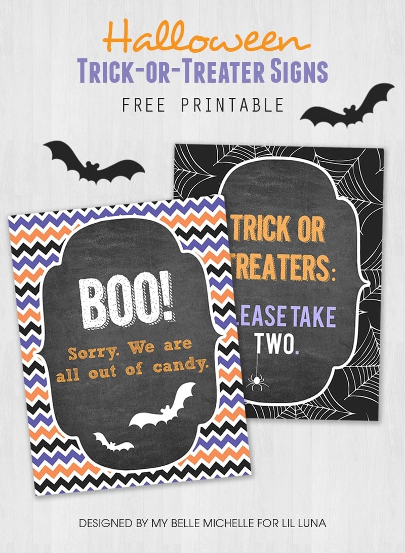 Trick or Treater Candy Sign