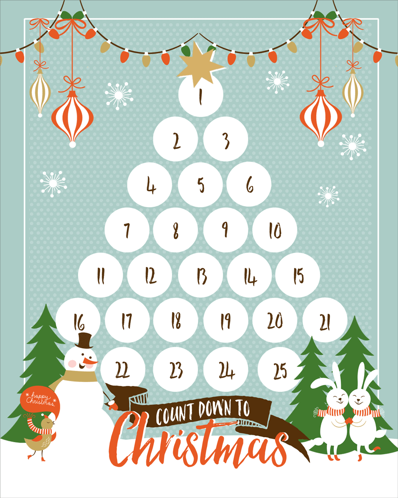 Printable Christmas Countdown