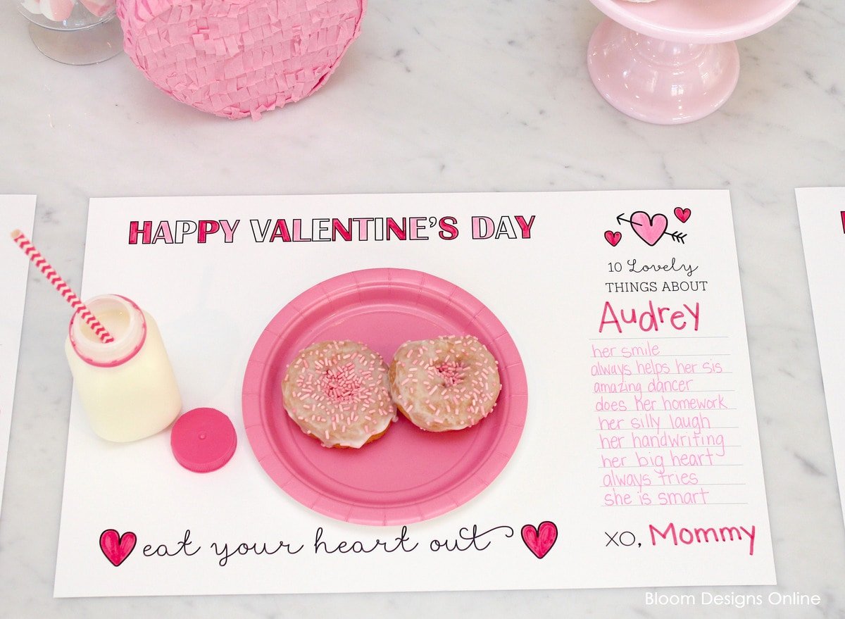Valentines Day Printable Placemats