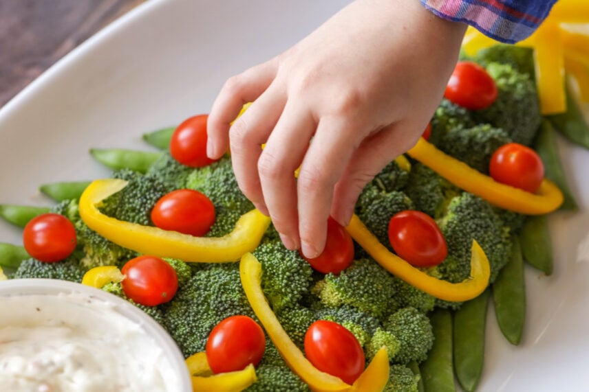 Christmas Veggie Tray Minute Appetizer Lil Luna