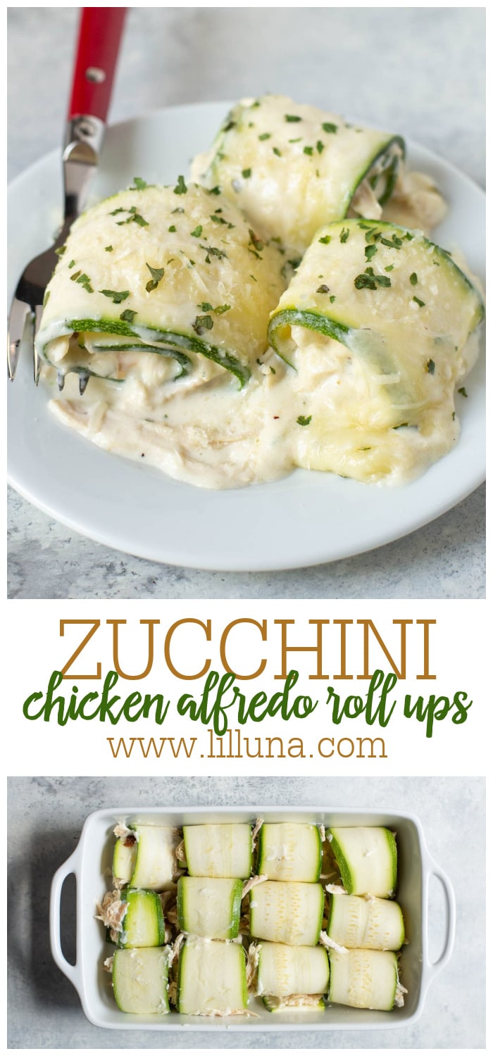 Zucchini Chicken Alfredo Roll Ups 30 Min Meal Lil Luna