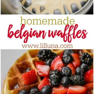 Homemade Belgian Waffles Recipe Video Lil Luna