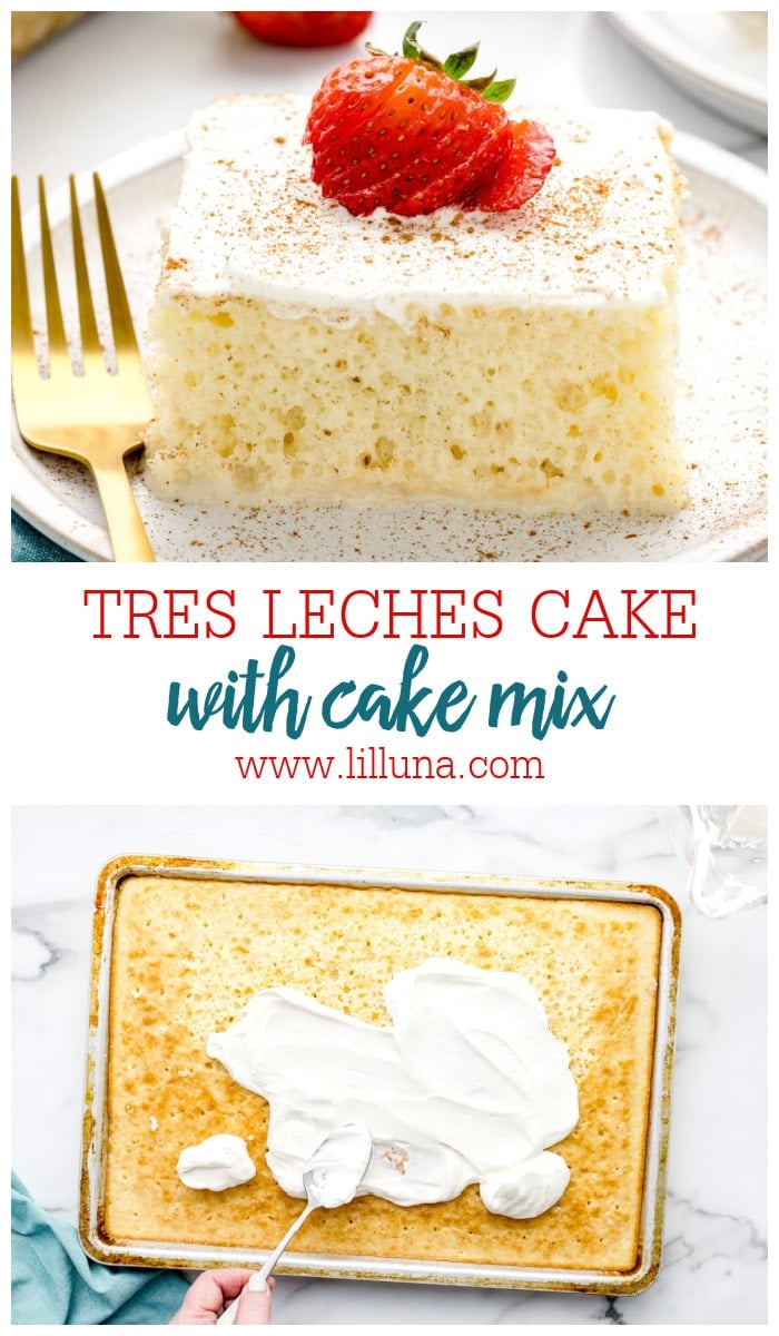 Easy Tres Leches Cake With Cake Mix Lil Luna