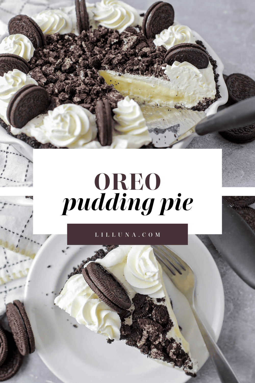 Oreo Pudding Pie Easy No Bake Dessert Lil Luna