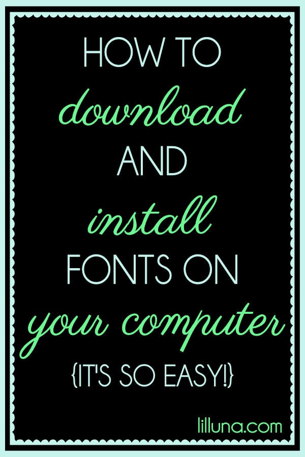 Free Script Fonts – Let's DIY It All – With Kritsyn Merkley