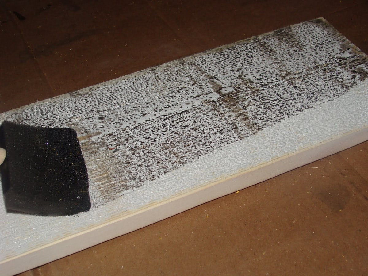 How to Antique Painted Wood