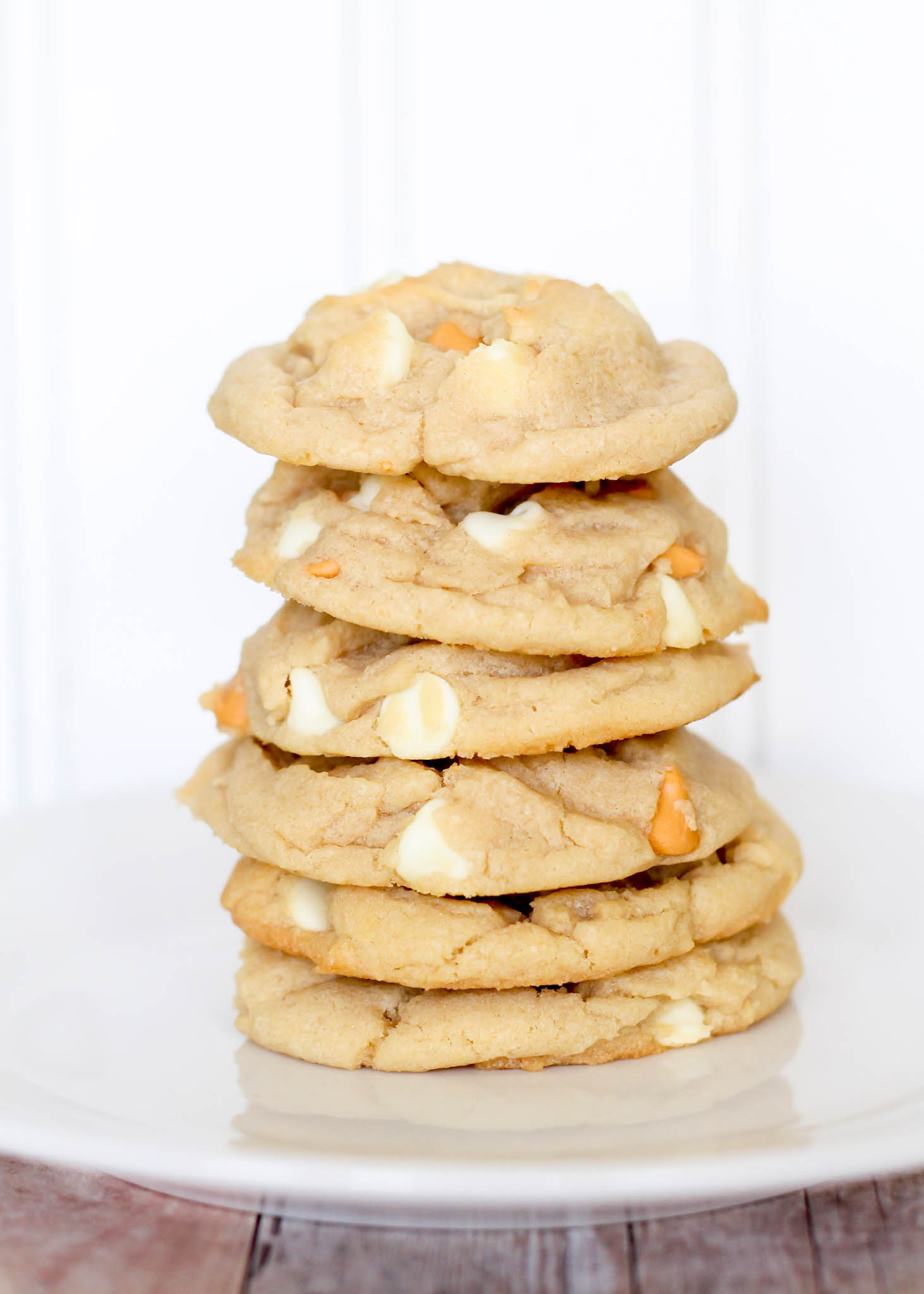 White chocolate butterscotch cookies