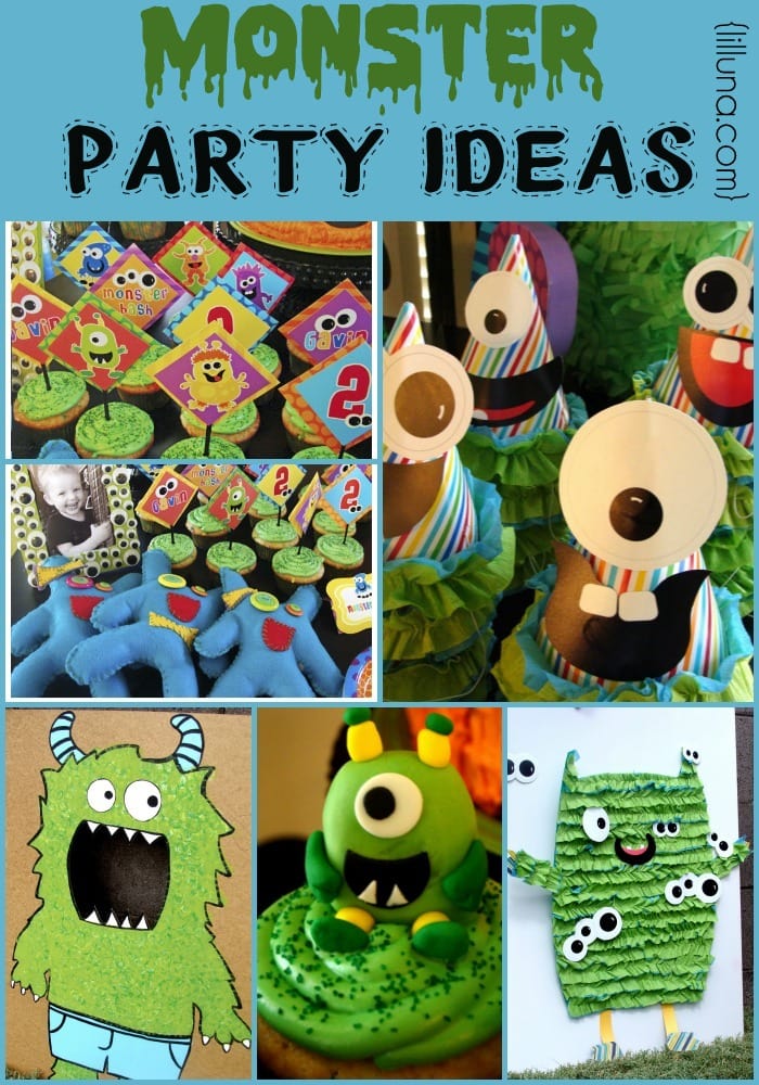 Monster Party + Monster Tutorial including lots of ideas and tutorials to have the perfect monster party!! { lilluna.com }