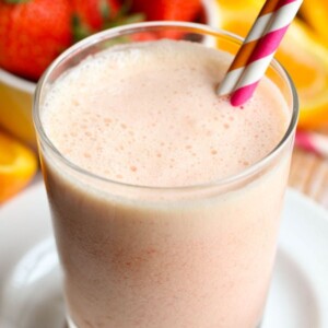 orange juice and fruit smoothie