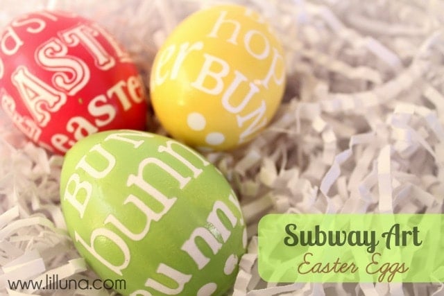 Subway Art Easter Eggs on { lilluna.com } So cute and easy to do!!