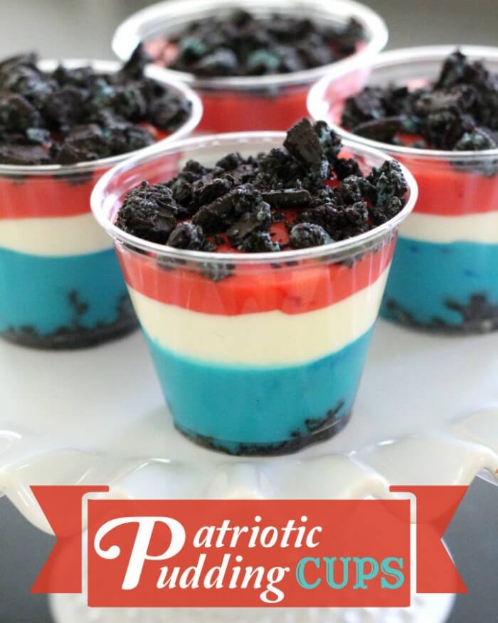 Fourth of July Pudding Cups