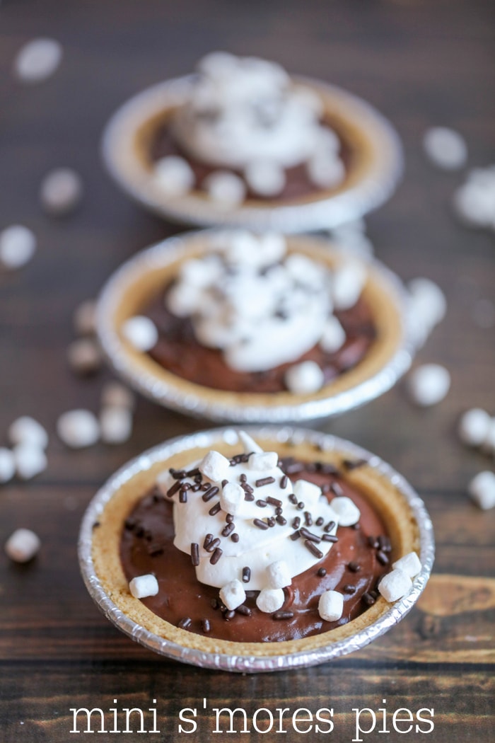 Mini Smores Pies